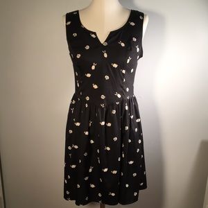 White Rabbit Print Cocktail Dress